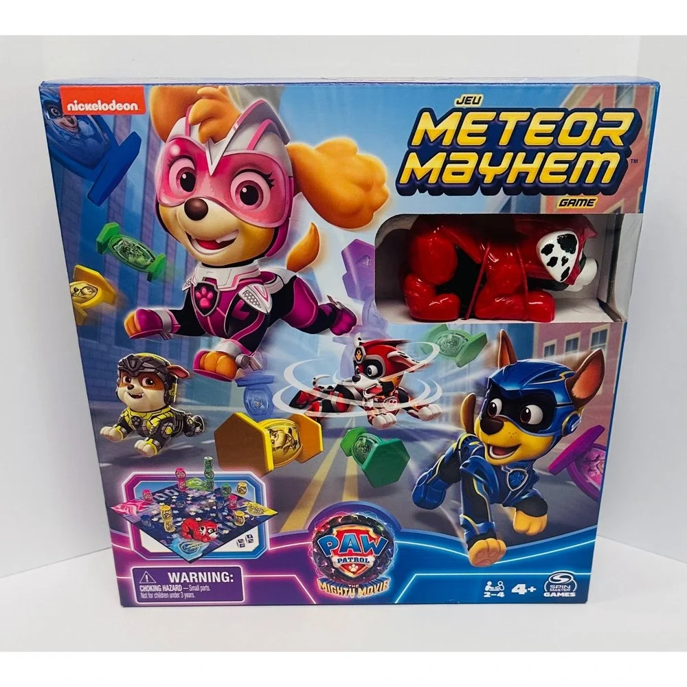Nickelodeon Spin Master Paw‎ Patrol The Mighty Movie Meteor Mayhem Game NEW
